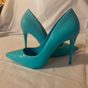 Steasy turquoise heels